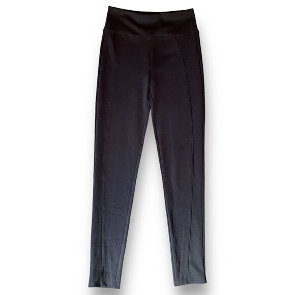 Spanx Assets Womens Ponte Shaping Leggings Sz Medium Black  High Waist Slimming - Picture 1 of 6